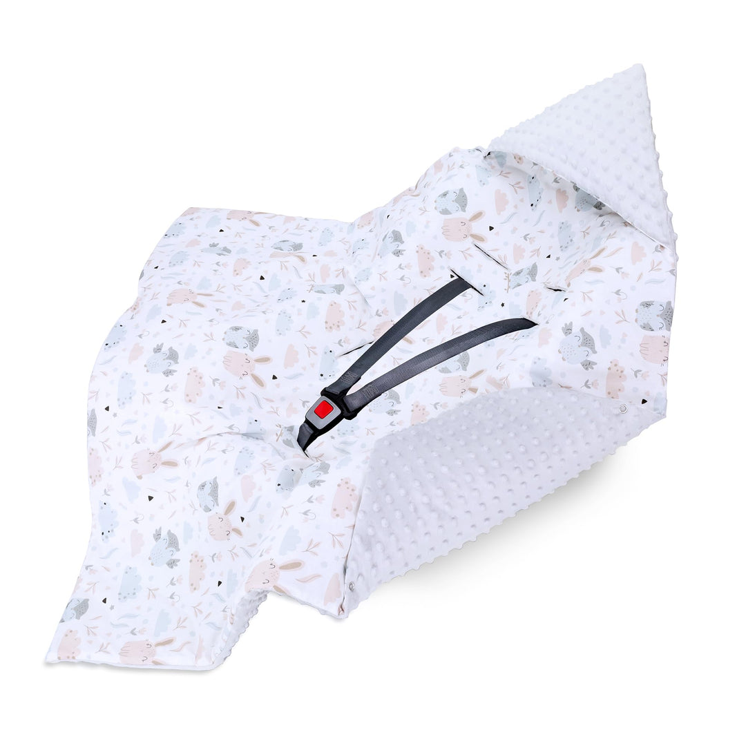 Einschlagdecke Babyschale Decke Kinderwagen 90x90cm - universal Baby Babydecke für Buggy Autositz So