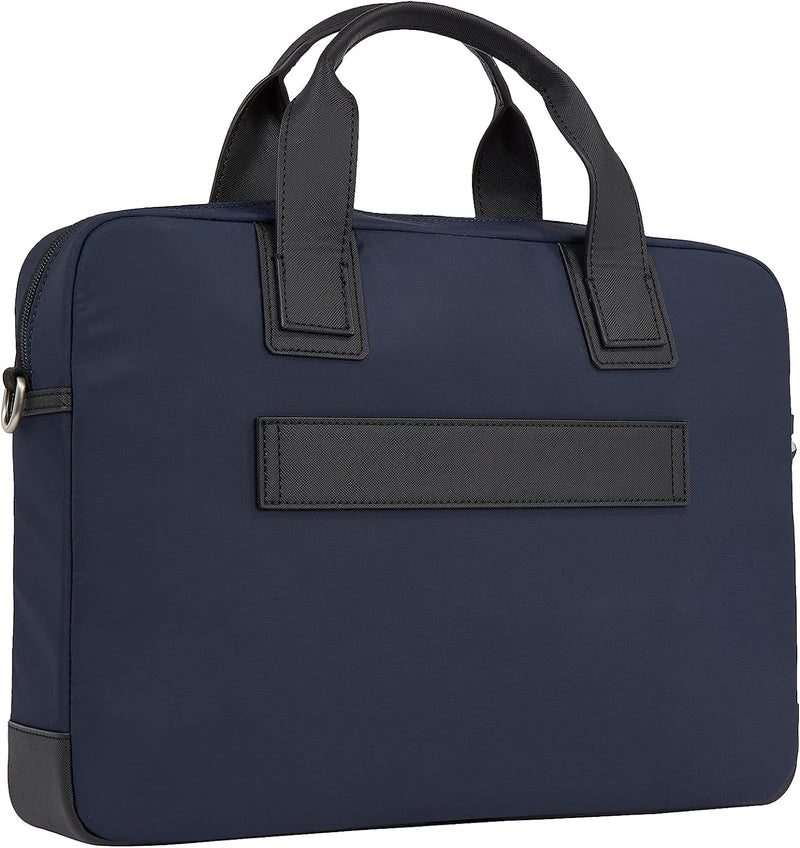 Tommy Hilfiger Herren Th Erhöhte Nylon Computertasche Space Blue, Space Blue