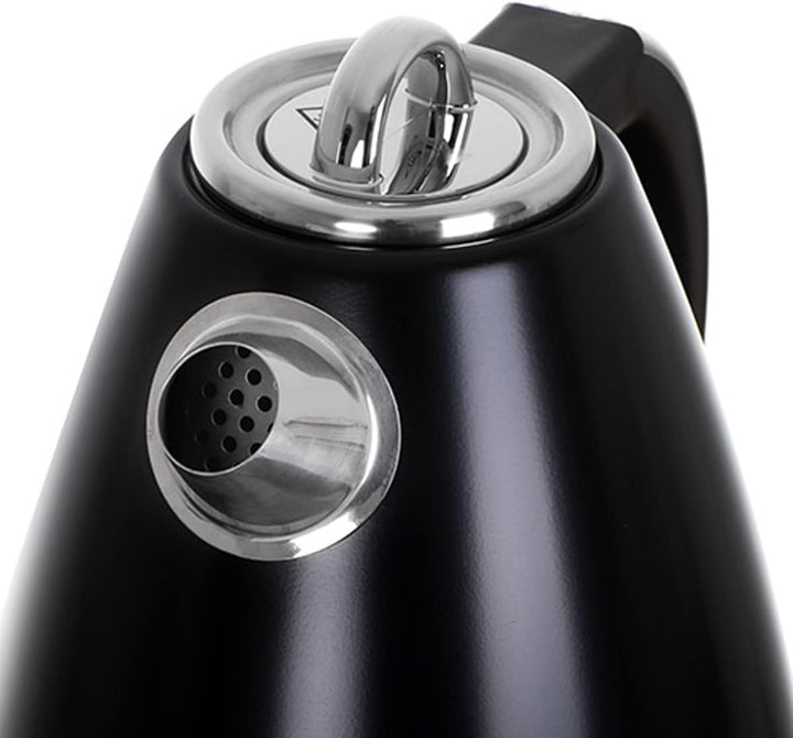 Adler AD 1343 Wasserkocher aus Metall, 1,5 l, Schwarz 1.5 Liter Schwarz, 1.5 Liter Schwarz