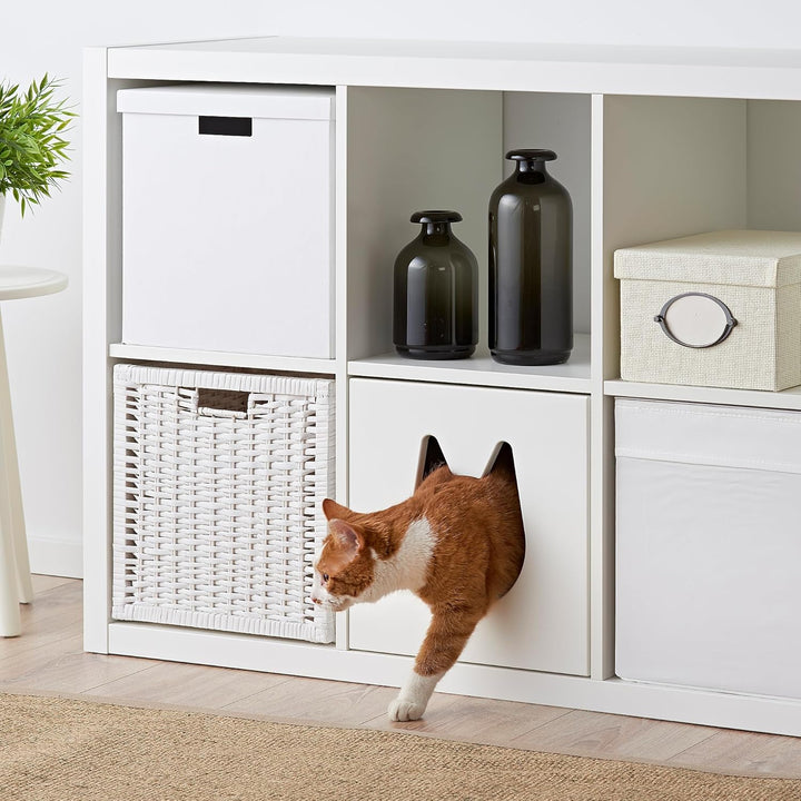 IKEA KALLAX Katzenhaus 33x33cm weiss