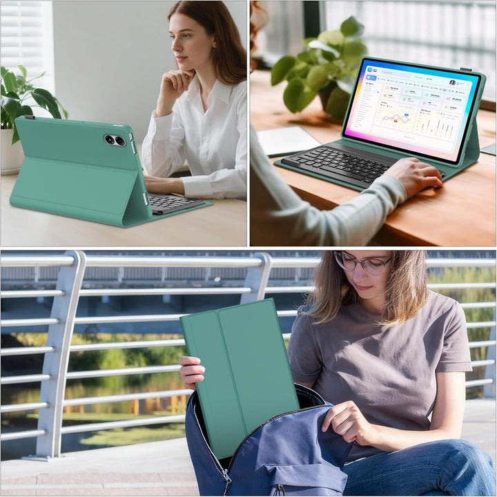 Hülle Mit Tastatur Für Xiaomi Redmi Pad 2 Pro 12.1 Zoll/Redmi Pad Pro 12.1” 2024, Hülle Tastatur, Bl