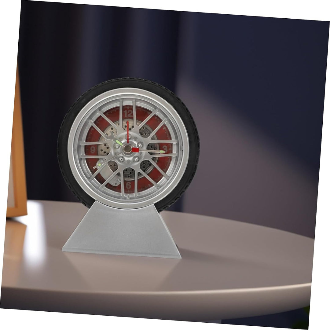 MAGICLULU Auto Reifen Uhr Schlafzimmer Dekor Wecker Vintage Schreibtisch Für Garage Zimmer Land Küch