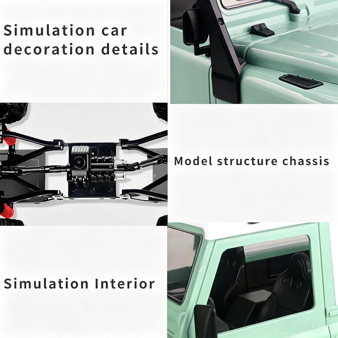 Goolsky Rock Crawler MN-D90 1/12 4WD 2.4G Hochgeschwindigkeitsfernbedienung Geländewagen RC Auto LED
