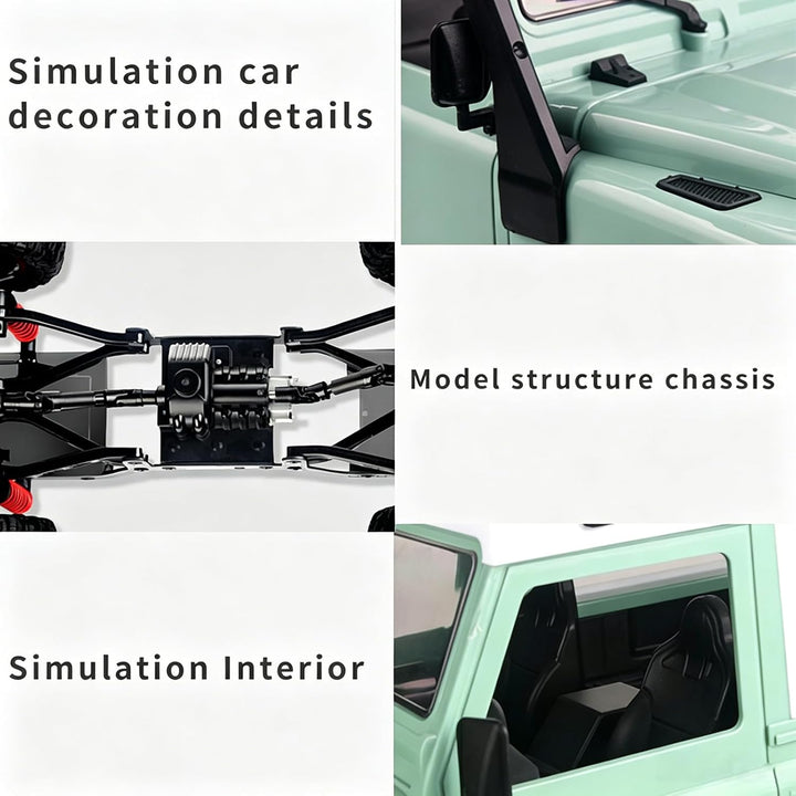 Goolsky Rock Crawler MN-D90 1/12 4WD 2.4G Hochgeschwindigkeitsfernbedienung Geländewagen RC Auto LED