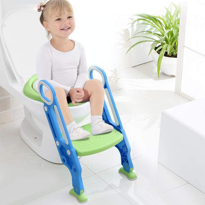 Ejoyous Kinder Toilettensitz mit Treppe, Töpfchentrainer Töpfchen Toiletten-Trainer Töpfchen Kinder-