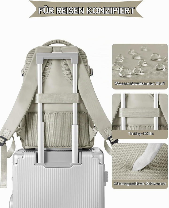 SZLX Grosser Reiserucksack Damen,Ryanair Handgepäck 40x20x25 Rucksack Easyjet Cabin Bag Rucksack Was