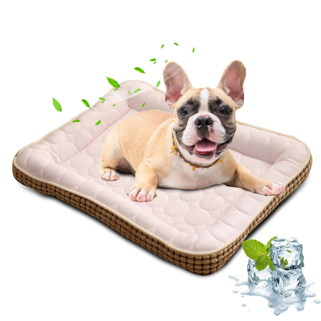 PETCUTE Kühlmatte für Hunde,Hundebett Katzenbett Haustier Kühlmatten,Waschbar Hunde Kühldecke Bett,H