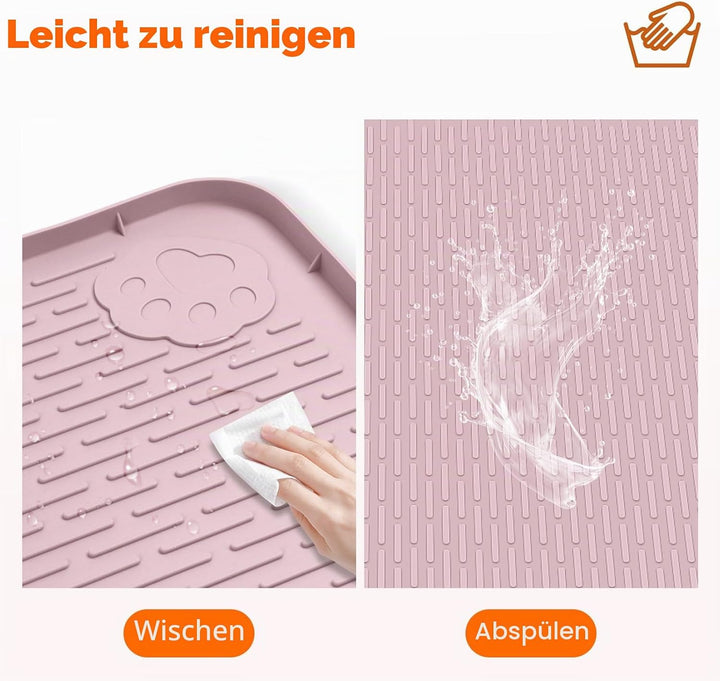 Hundetoilettenunterlagen, 86 x 56 cm grosse Wiederverwendbare Silikonmatte Hundetrainingspads, wasch