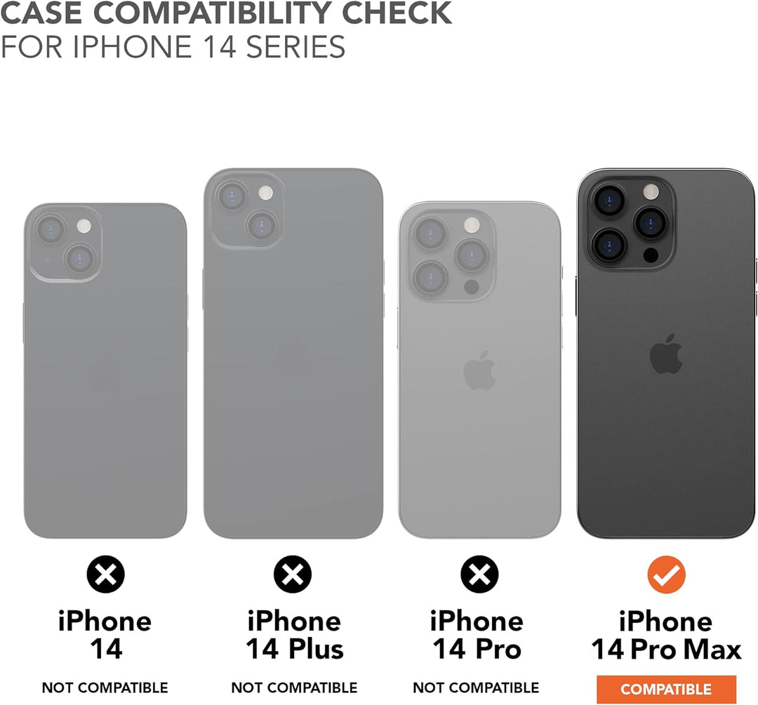 Rokform - iPhone 14 Pro Max Hülle, Rugged Series, Dual Magnet + MagSafe kompatibel, iPhone Cover mit