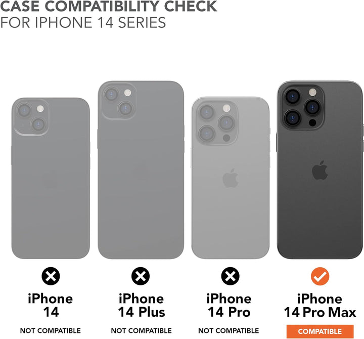 Rokform - iPhone 14 Pro Max Hülle, Rugged Series, Dual Magnet + MagSafe kompatibel, iPhone Cover mit