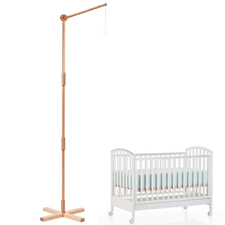 Mobile Halterung Holz, 1.6 M Minimalistisches Design Babybett Mobile Halterung, Stabile Struktur Hol