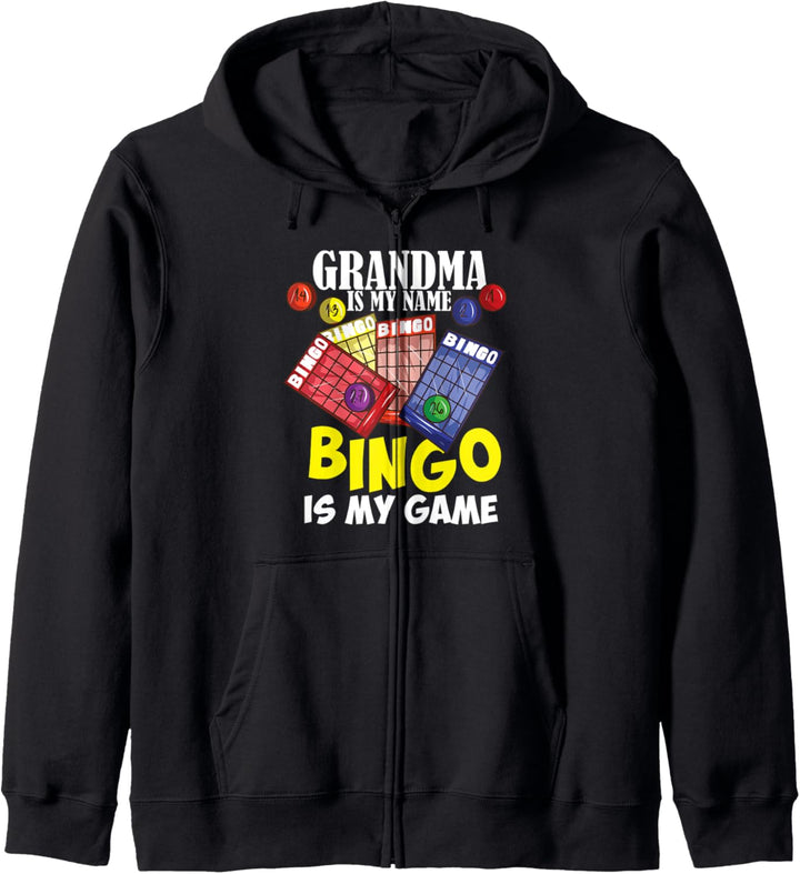 Oma ist mein Name, Bingo ist mein Spiel Kapuzenjacke