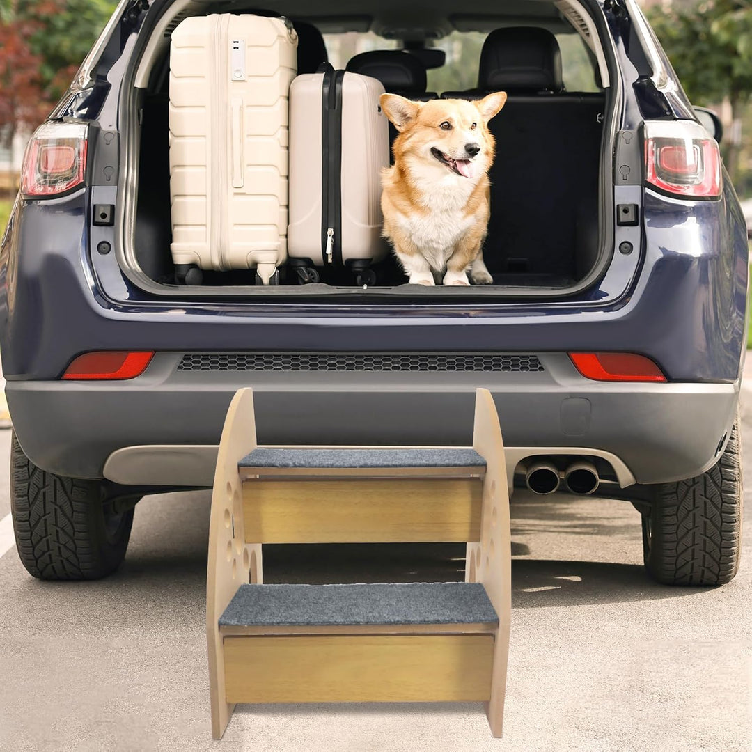 Hundetreppe,rutschfeste Hunderampe für Sofa,Hundetreppe + Katzentreppe für Junge und alte Katzen,30