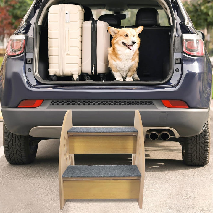 Hundetreppe,rutschfeste Hunderampe für Sofa,Hundetreppe + Katzentreppe für Junge und alte Katzen,30