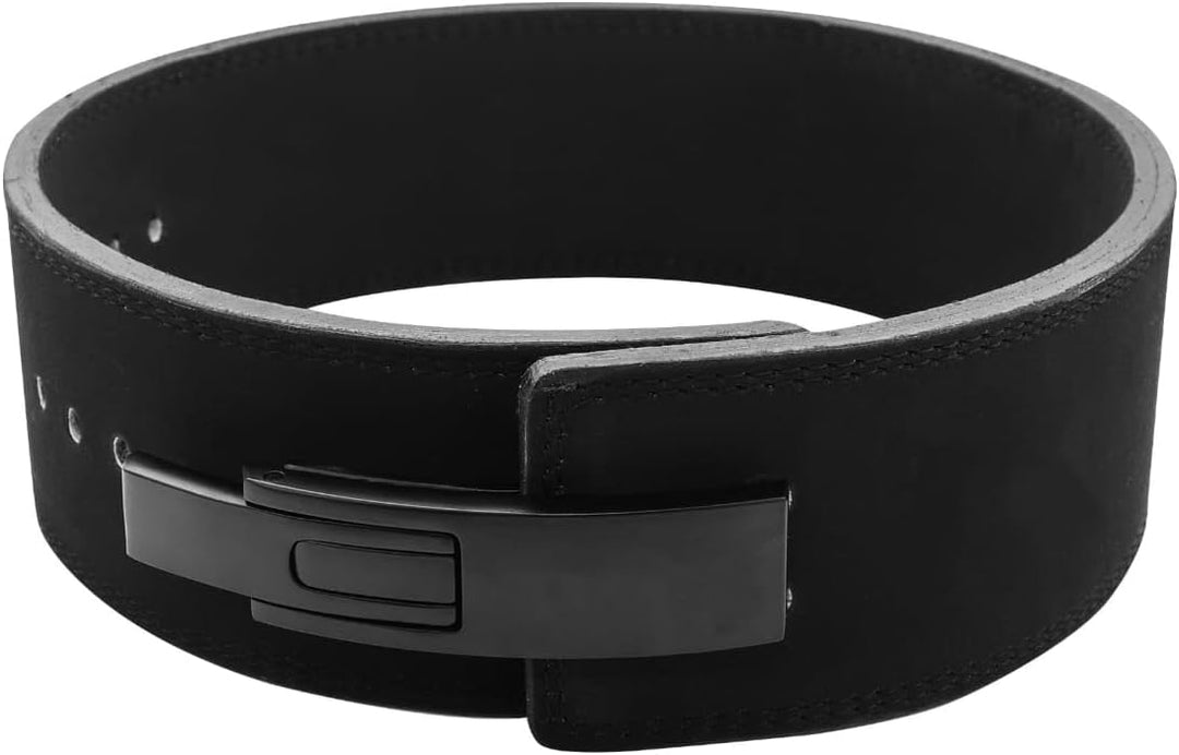 FlexzFitness Lever Weight Lifting Leather Belt - 10mm Powerlifting Gym Belts for Men &amp; Women - Lower
