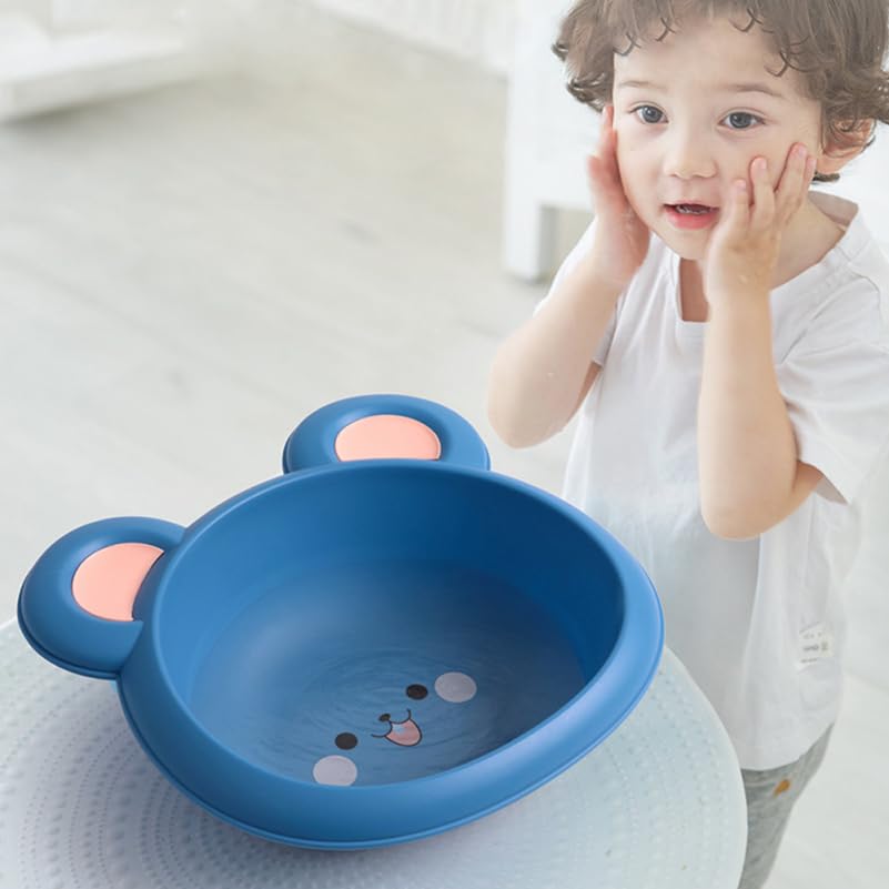 Minkissy Baby-Gesichtswaschbecken Kinderwaschbecken Kleines Plastikbecken Tragbares Babywaschbecken