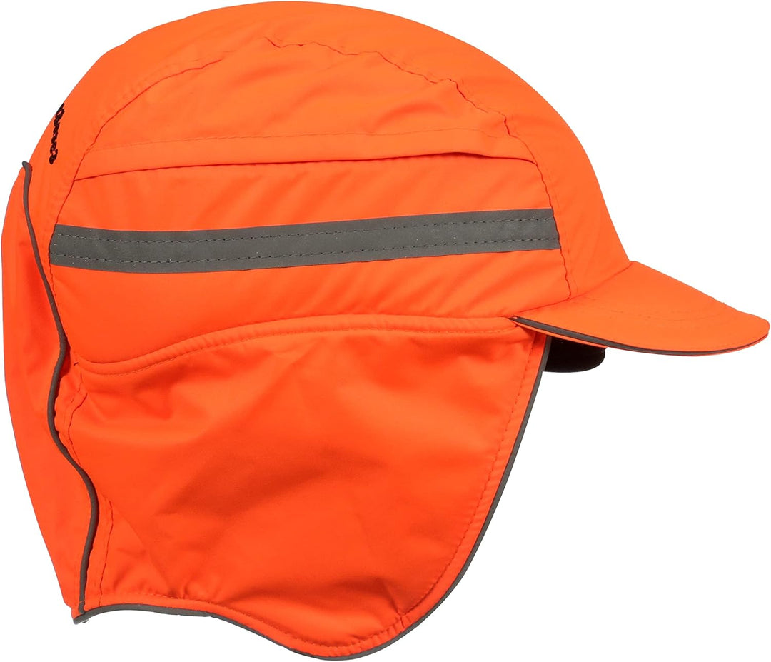 3M™ First Base™ 3 Anstosskappe 2021218, Winter, fluoreszierende Warnfarbe, Orange, verkürzter Schirm