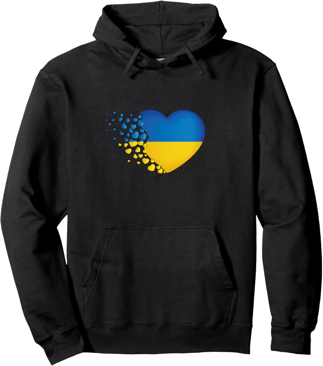 Ukrainische Symbole Ukrainische Flagge Herz Liebe Pullover Hoodie