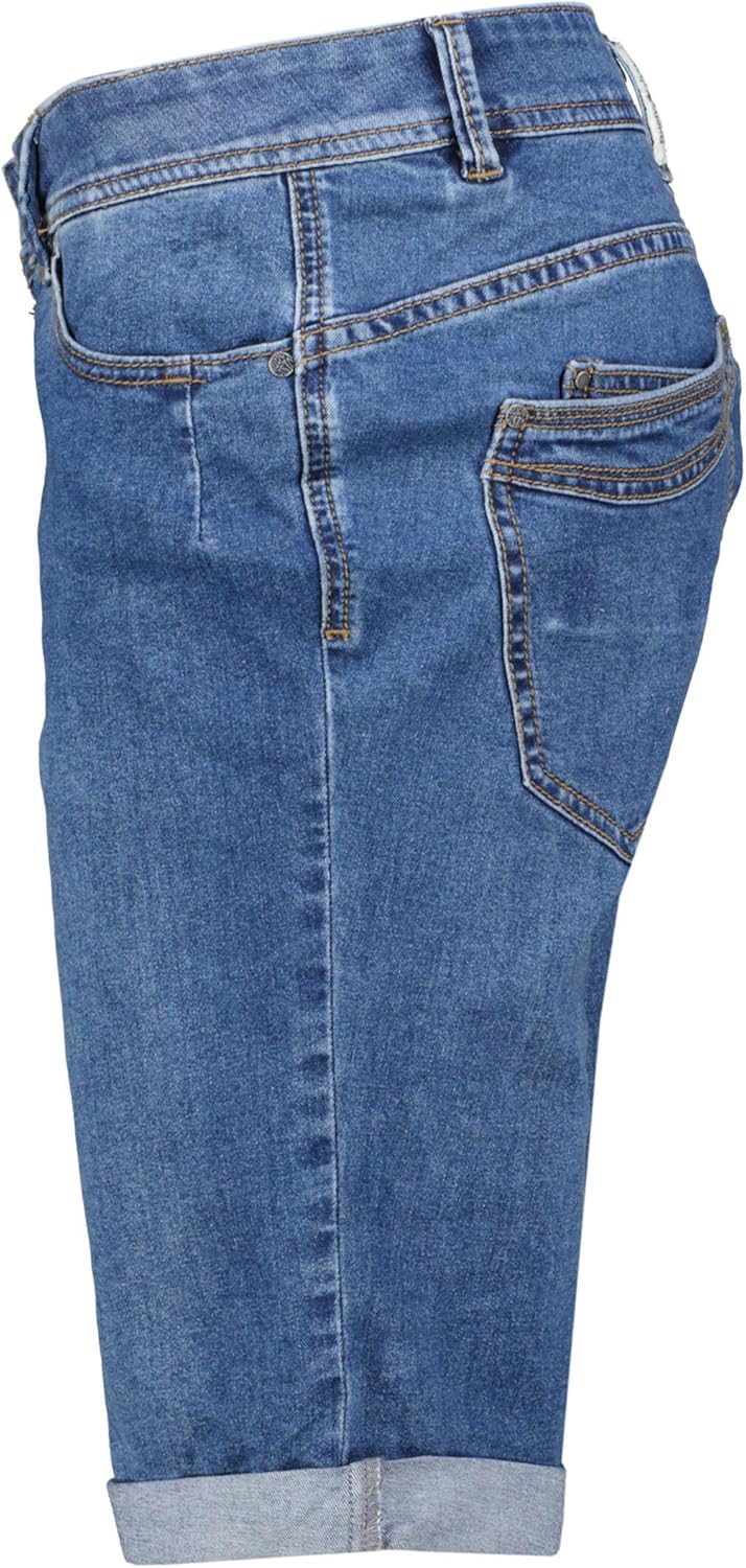 Buena Vista Damen Jeansshorts Malibu-Shorts Stretch Denim XS Blau, XS Blau