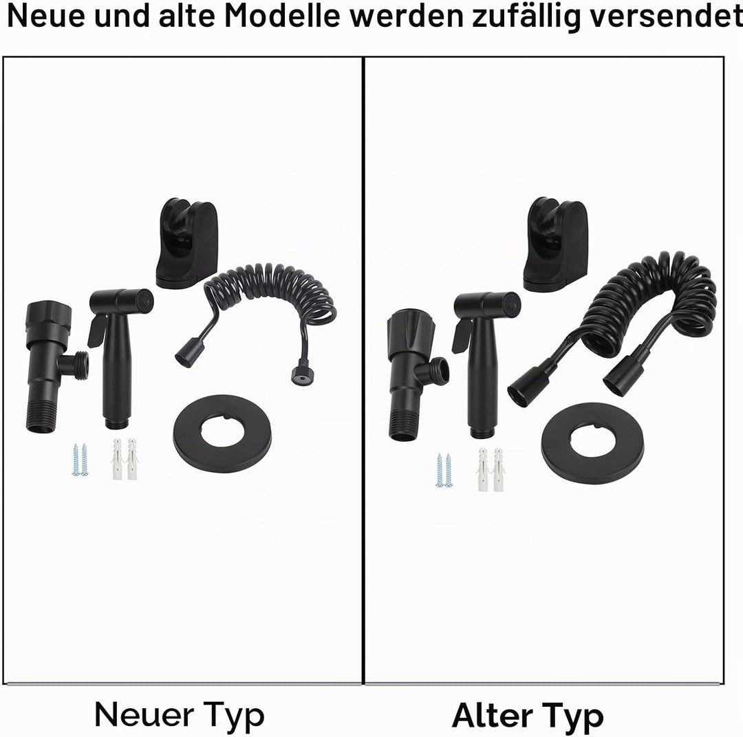 G1/2 Gewinde Edelstahl Bidet Sprayer Set Schwarz Für Badezimmer Toilette Schwarz B Style