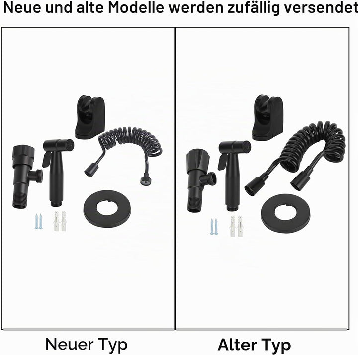 G1/2 Gewinde Edelstahl Bidet Sprayer Set Schwarz Für Badezimmer Toilette Schwarz B Style