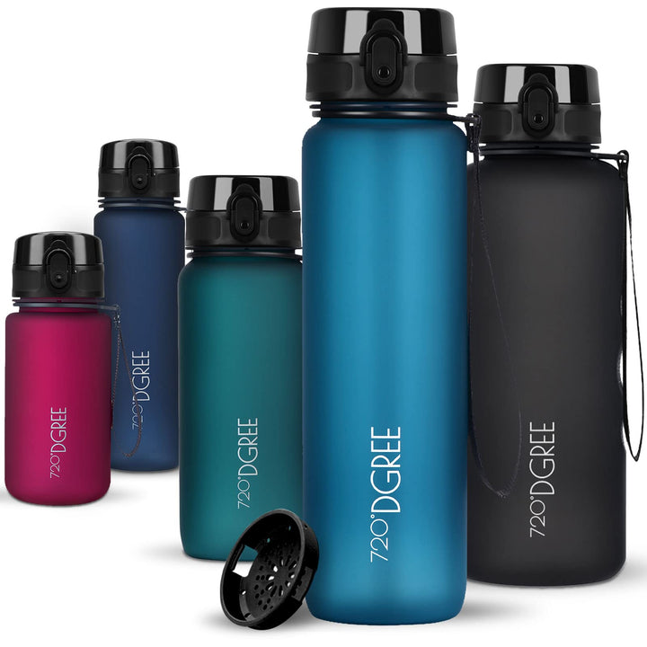 720°DGREE Trinkflasche “uberBottle“ +Sieb - 350ml, 500ml, 650ml, 1000ml, 1,5l, 2l - BPA-Frei - Wasse