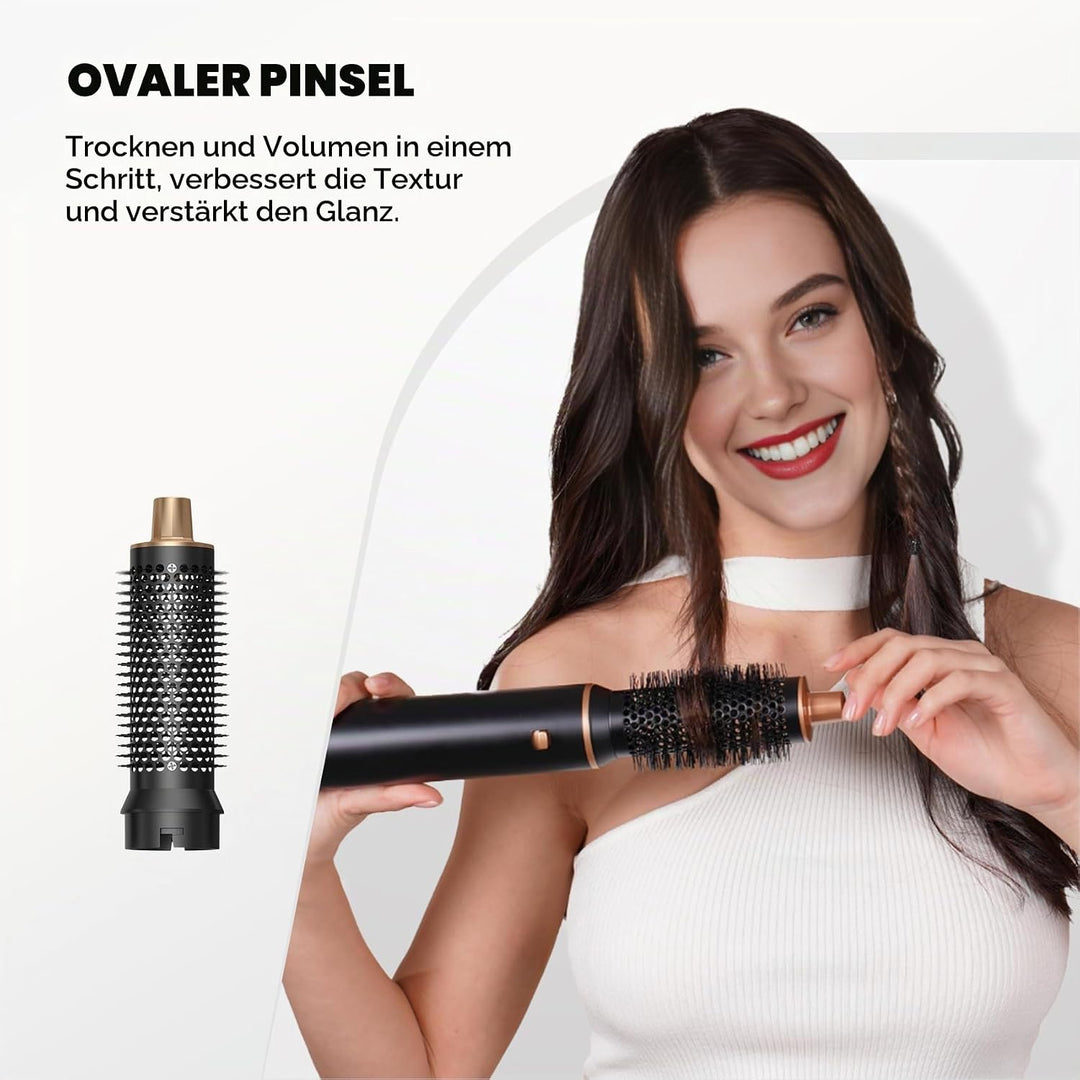 Airstyler 5 in 1 Hairstyler mit Air Lockenstab Föhn Heissluftbürste Haarstyling Geräte Föhnbürste Wa