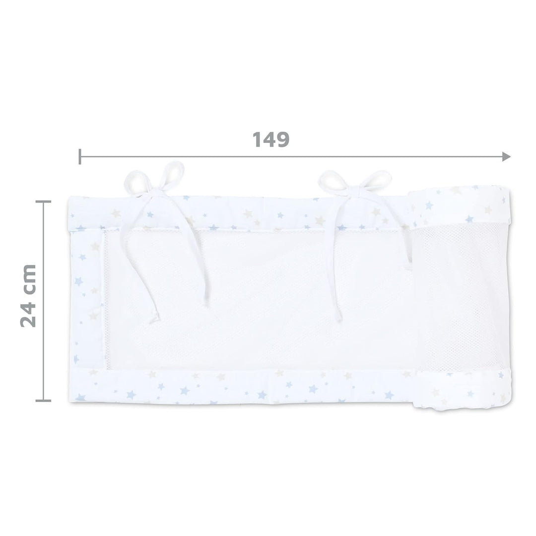 babybay Nestchen Mesh-Piqué / Bettumrandung für Beistellbett / Stossschutz für Baby Bett, passend fü