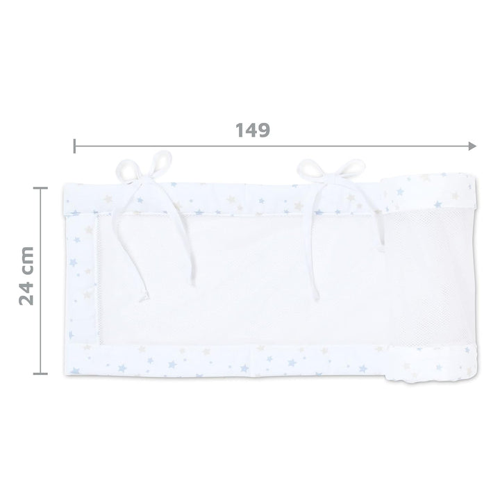 babybay Nestchen Mesh-Piqué / Bettumrandung für Beistellbett / Stossschutz für Baby Bett, passend fü