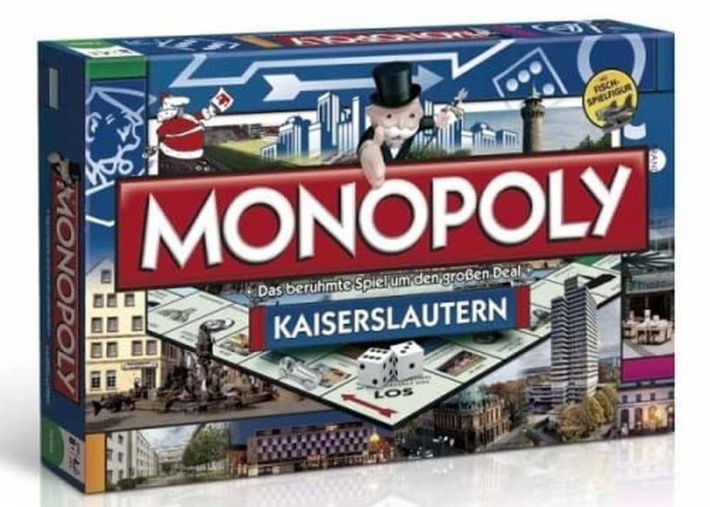 Winning Moves - Monopoly Kaiserslautern Stadt Edition - Das berühmte Spiel um den grossen Deal!