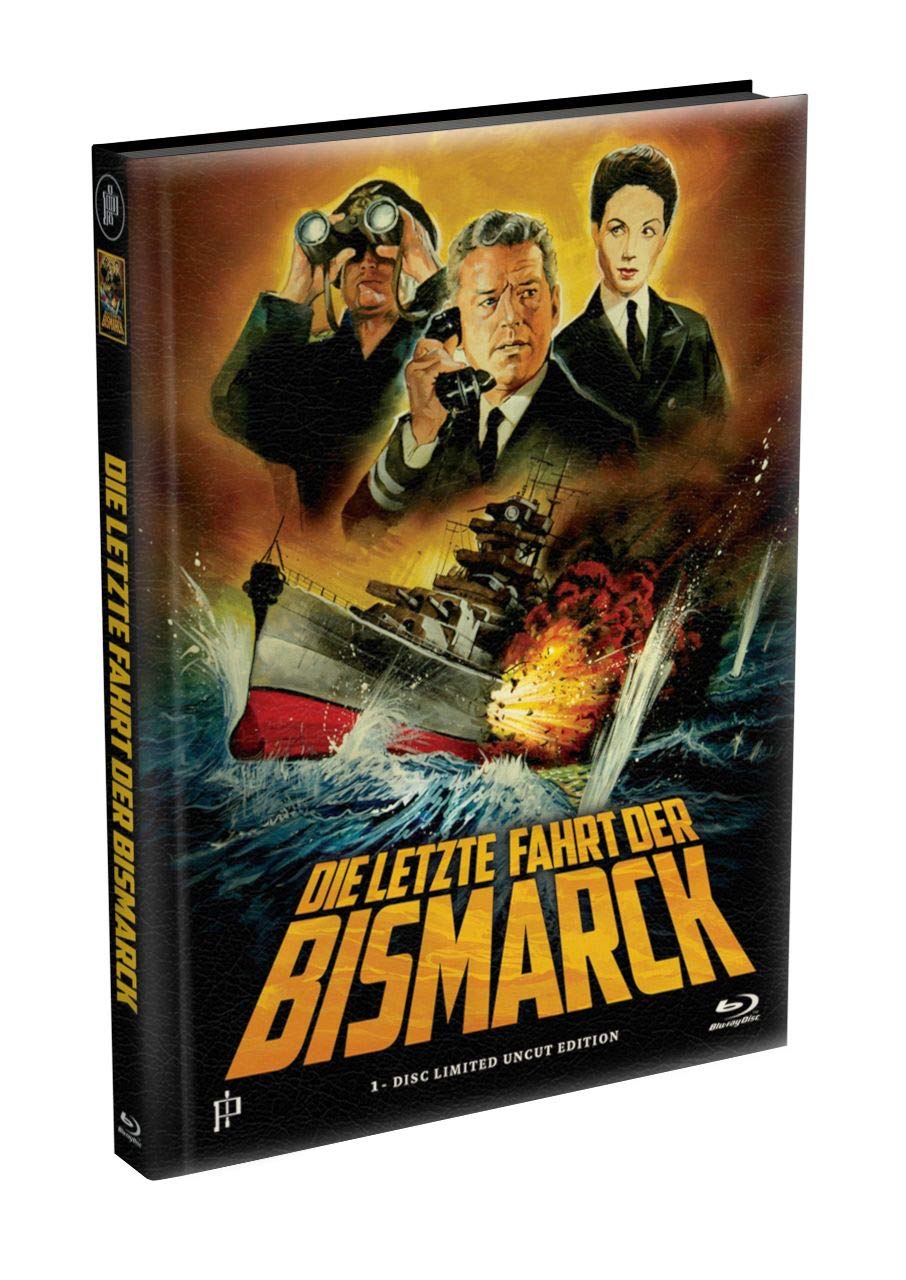 DIE LETZTE FAHRT DER BISMARCK - Wattiertes Mediabook Cover A [Blu-ray] Limited 333 Edition, Blu-ray
