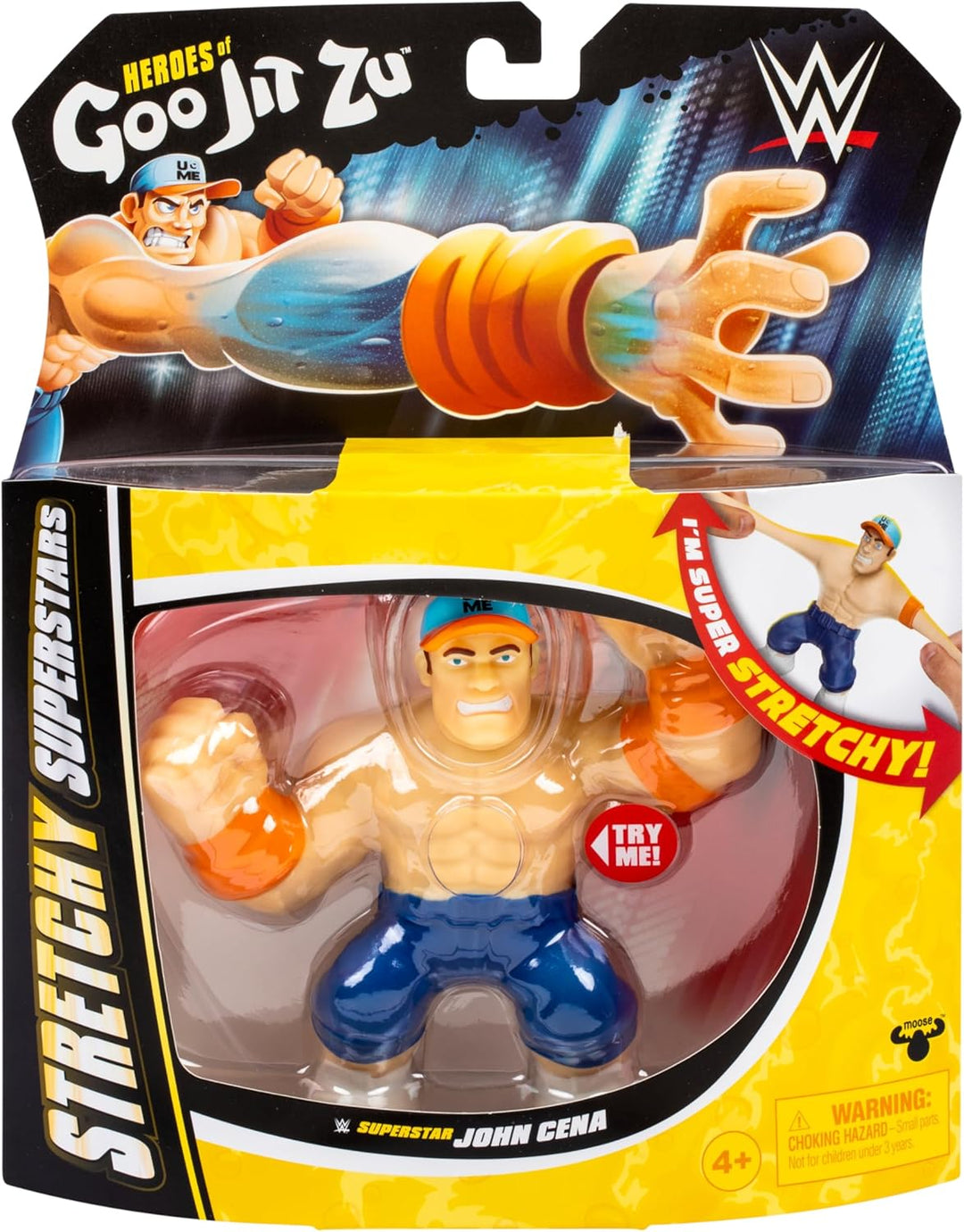 Dehnbare Figur - GOO JIT ZU WWE - John Cena - 11 cm - Elastische Textur - 3x dehnbar, John Cena