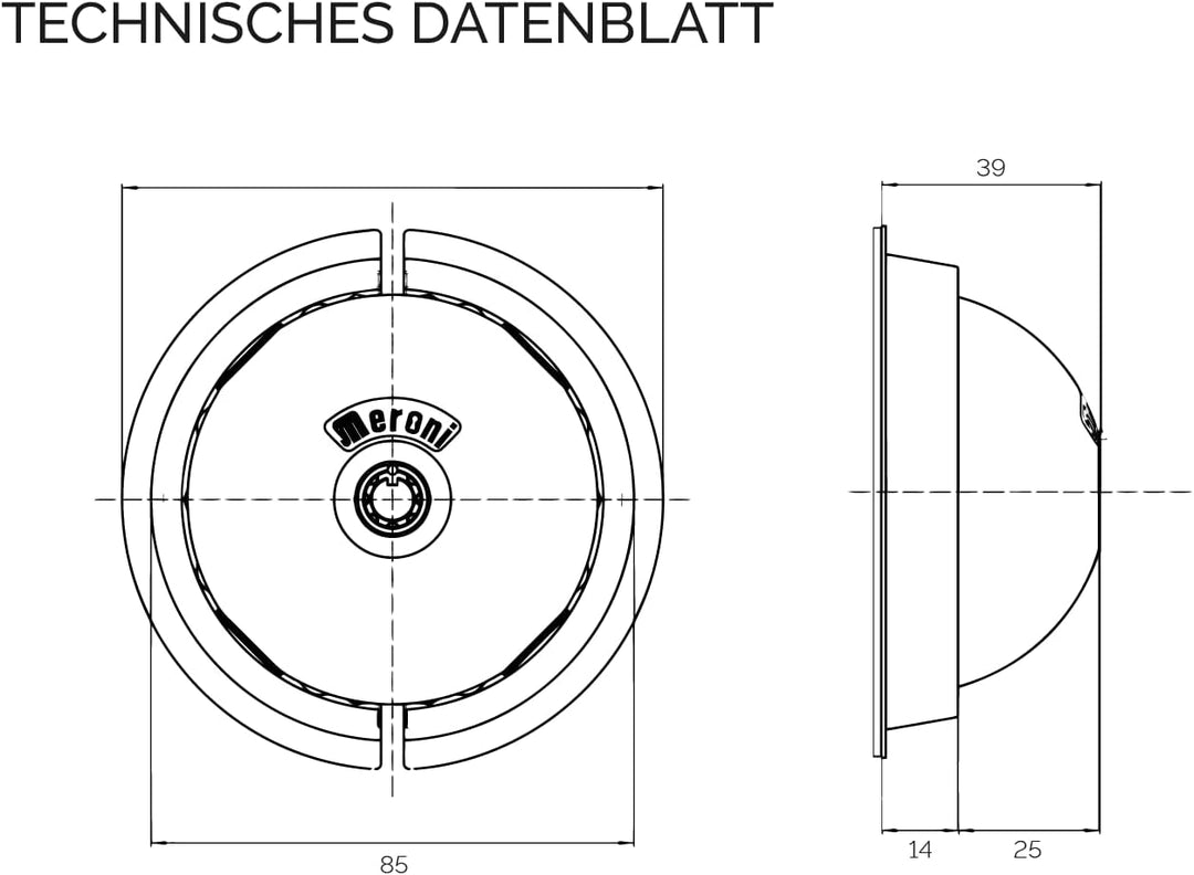 Meroni UFO Einfaches Vorhängeschloss…