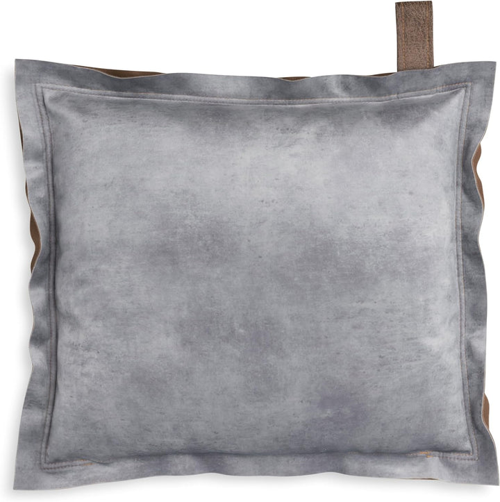 KNIT FACTORY - DAX Kissen - Luxuriöses und samtweiches Dekokissen - Sofakissen - 50x50 - Grau 50x50
