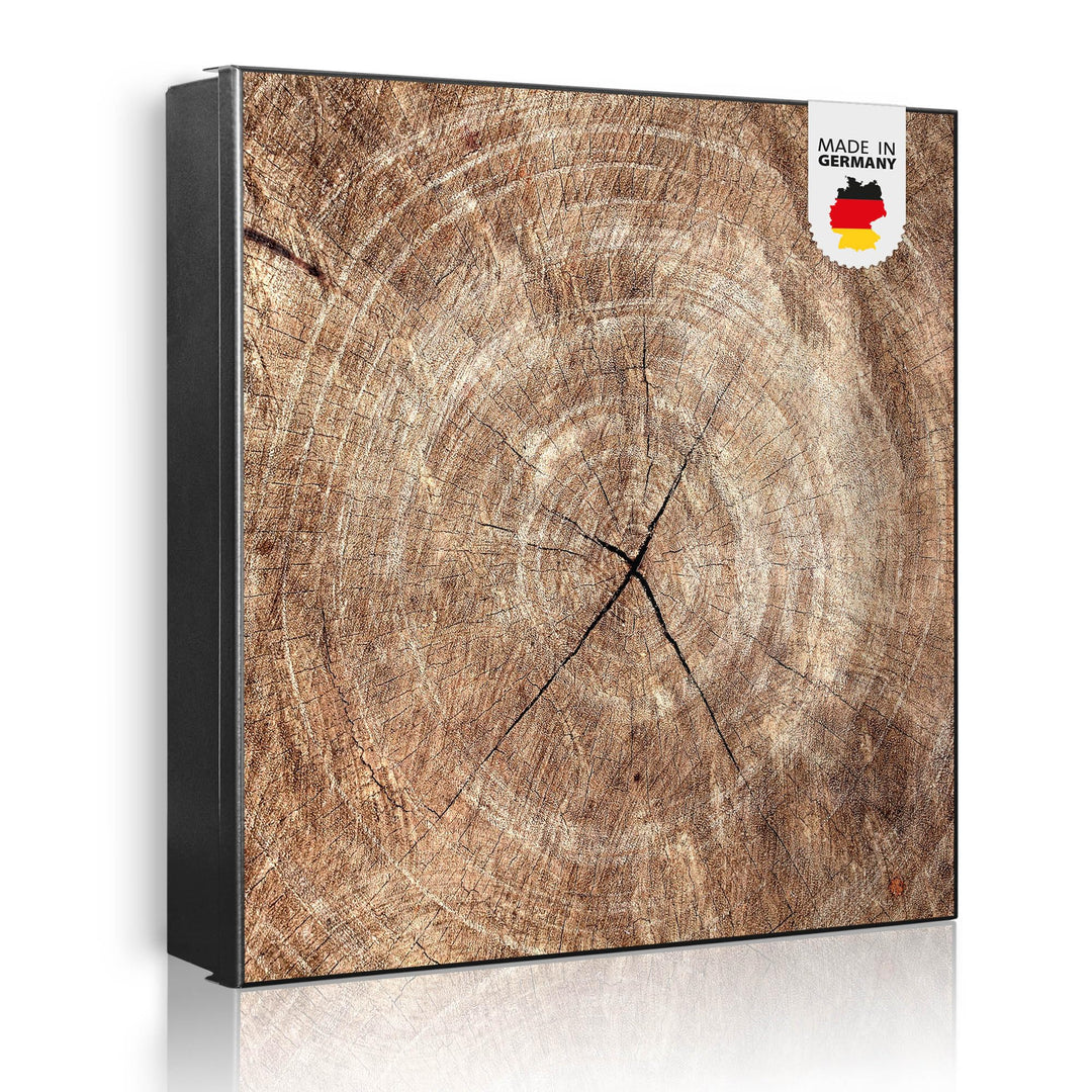 banjado Grosser Schlüsselkasten Metall - Schlüsselbox 30x30cm mit 32 Haken - Schlüsselkasten modern