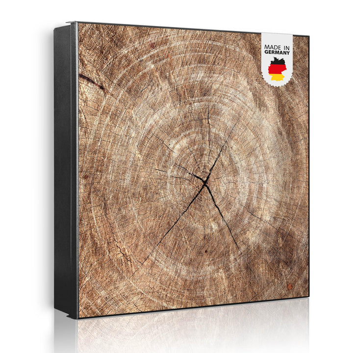 banjado Grosser Schlüsselkasten Metall - Schlüsselbox 30x30cm mit 32 Haken - Schlüsselkasten modern