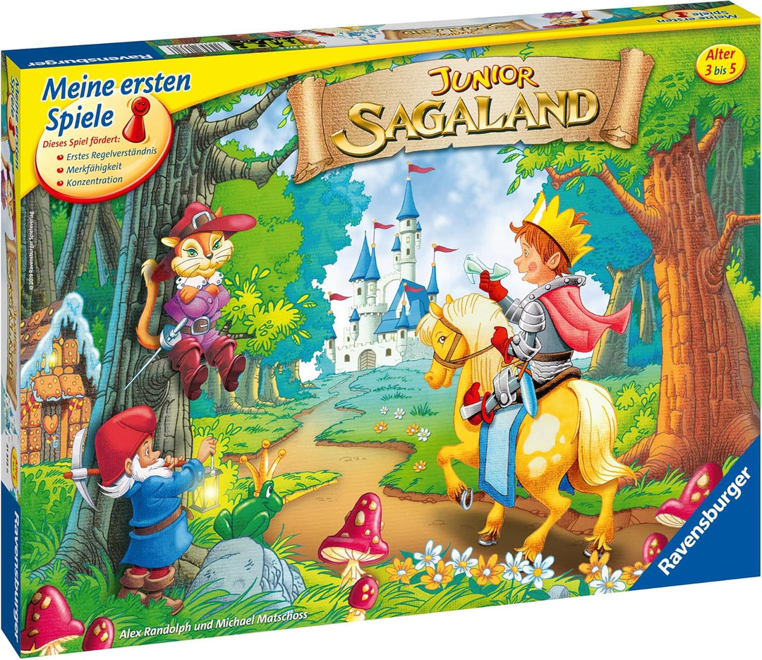 Ravensburger 21372 - Junior Sagaland - Kinderspiel, Junior Edition des Spieleklassikers für 2-4 Spie