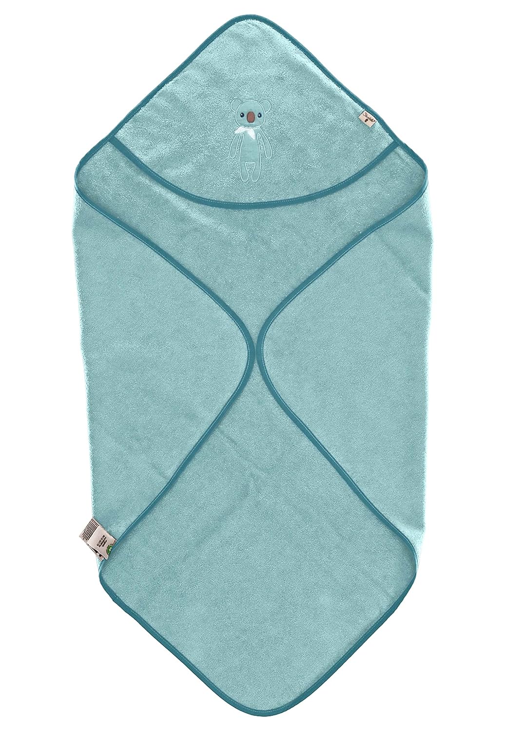 Sterntaler Baby Unisex Badetuch Baby GOTS Kalla Uni - Badeponcho Baby, Kapuzenhandtuch, Badehandtuch