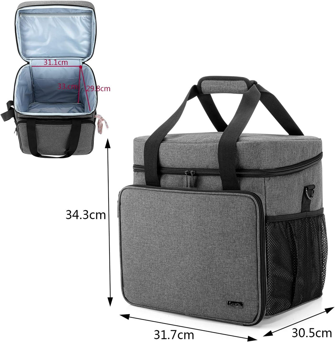 Luxja Overlock Trolley, Abnehmbarer Nähmaschinentrolley für Meiste Gängigen Haushaltsnähmaschinen, O