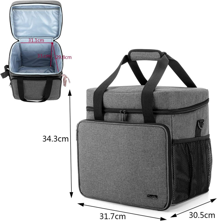 Luxja Overlock Trolley, Abnehmbarer Nähmaschinentrolley für Meiste Gängigen Haushaltsnähmaschinen, O