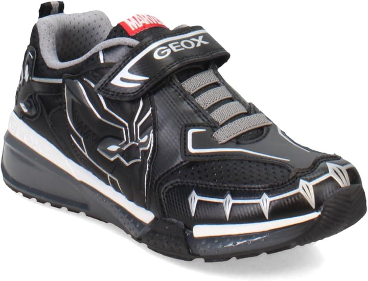 Geox Jungen J Bayonyc BoySneaker 24 EU Black Silver A, 24 EU Black Silver A