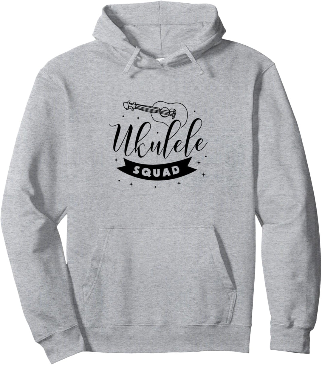 Ukulele Squad Musikerschlüssel Gitarre Pullover Hoodie