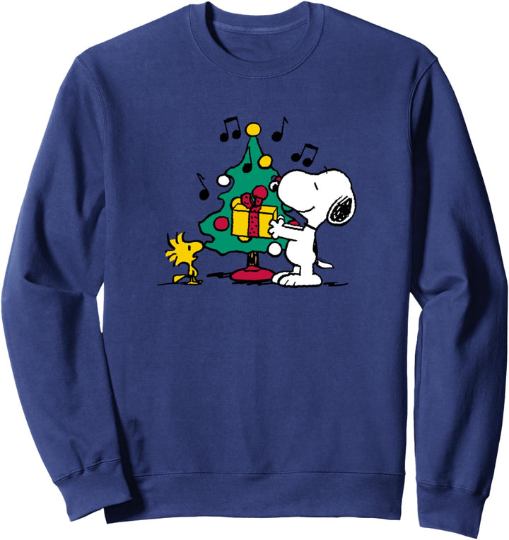 Peanuts Snoopy Woodstock Feiertags-Baum Sweatshirt