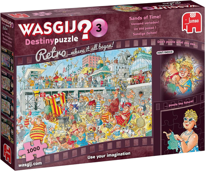 Jumbo Spiele JUM19169 - Wasgij Retro Destiny 3 Puzzle (1000 Teile)