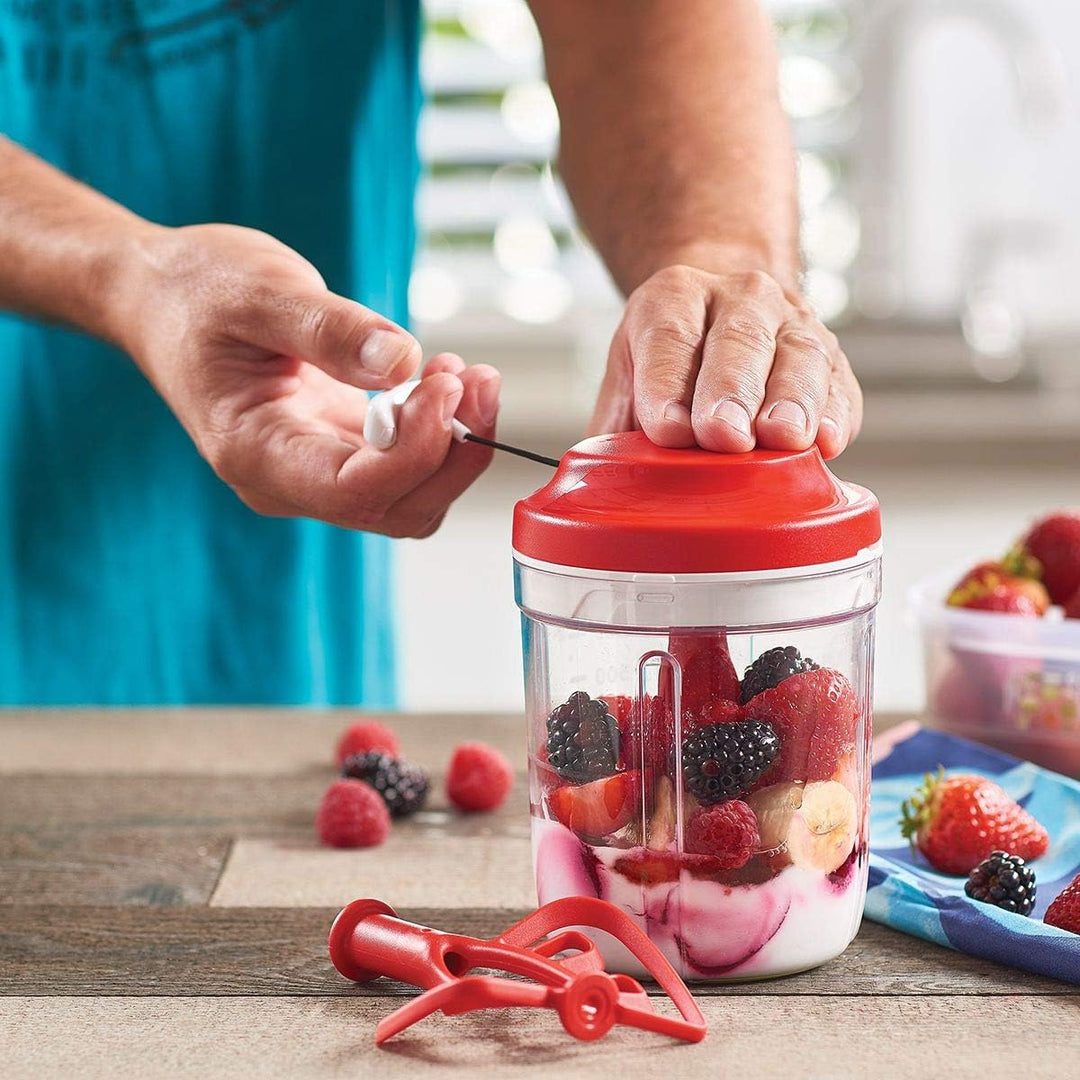 TUPPERWARE Chef Multi-Chef D169 zum Zerkleinern & Aufschlagen Speedy Girl rot 26757