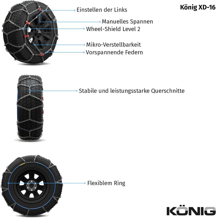 KÖNIG XD-16 240 - Schneeketten, XD-16 240