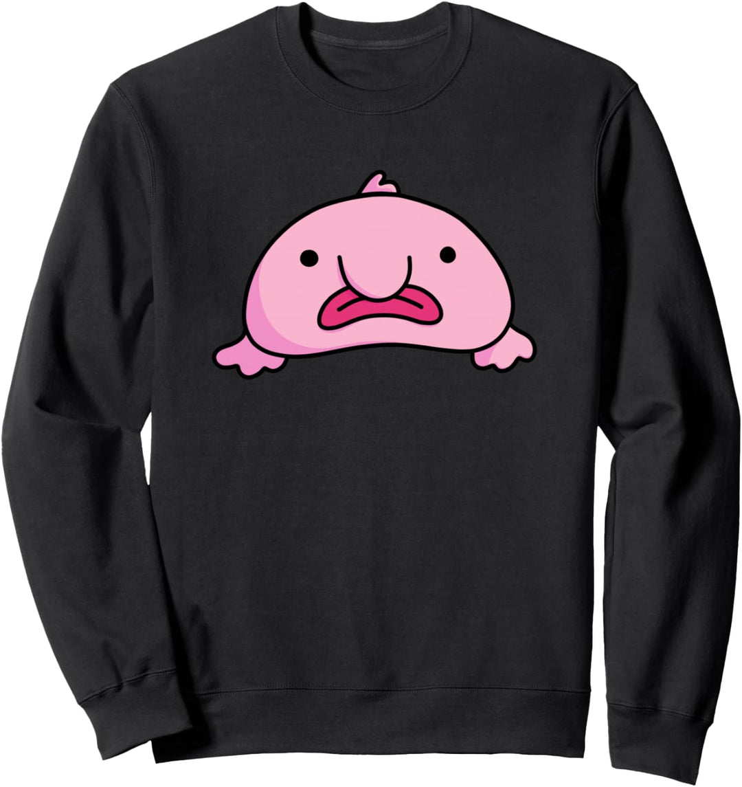 Blobby Bob Blobfisch Emotionales Geisttier Blobfisch Sweatshirt
