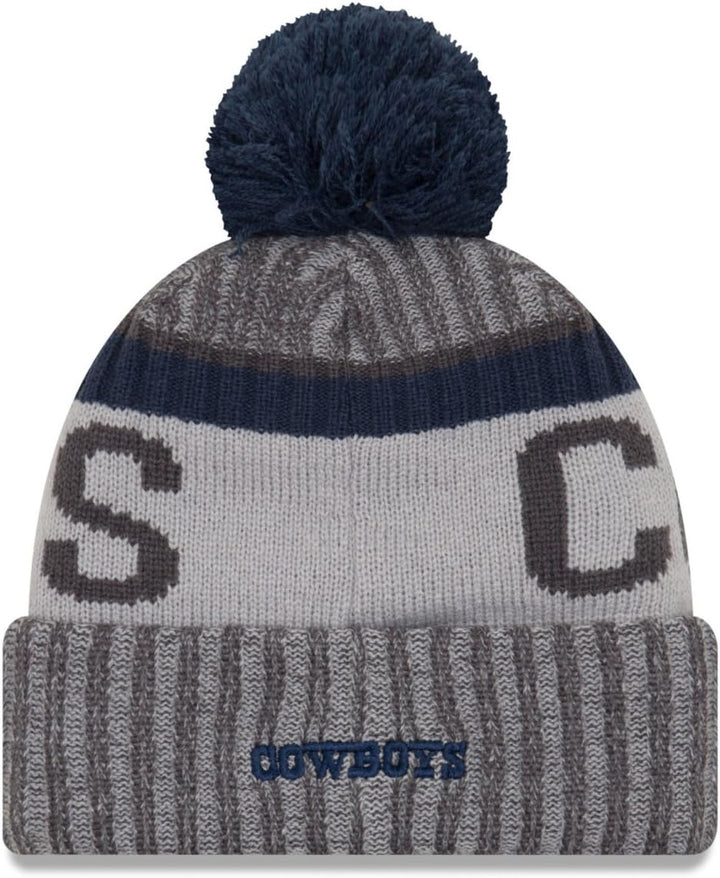 New Era NFL Sideline 2017 Bobble Mütze - Dallas Cowboys