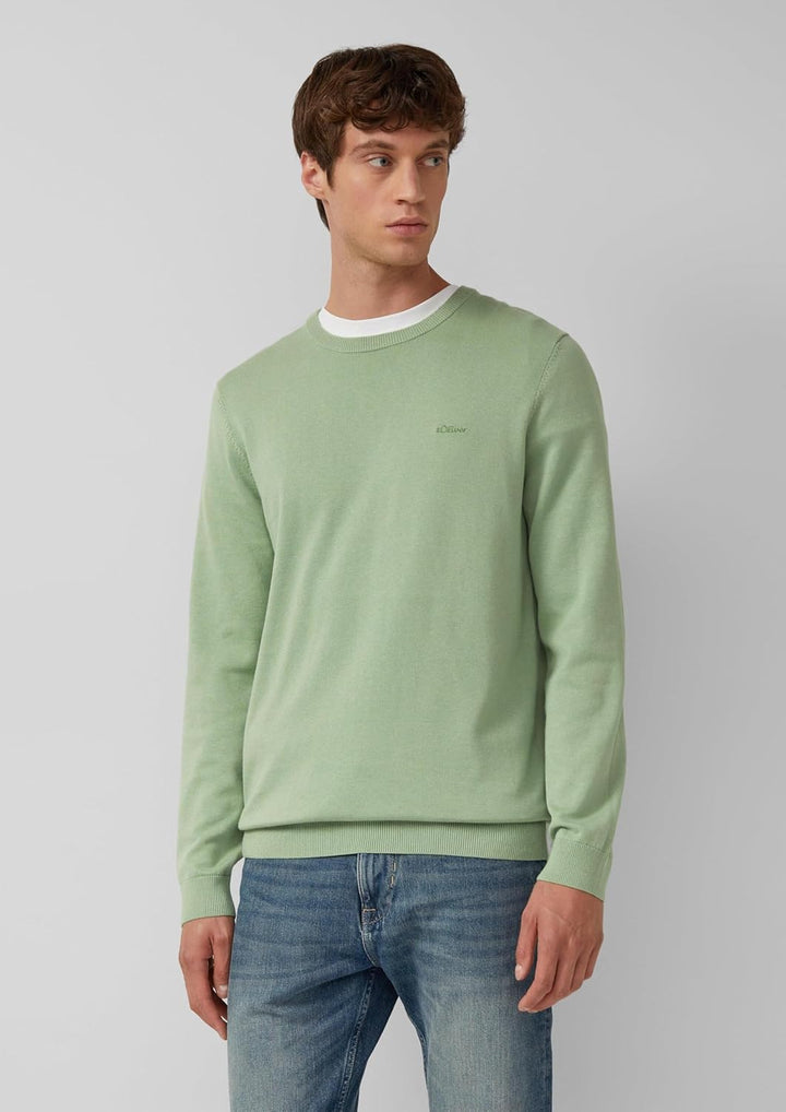 s.Oliver Herren 2143173 Pullover XXL Grün, XXL Grün