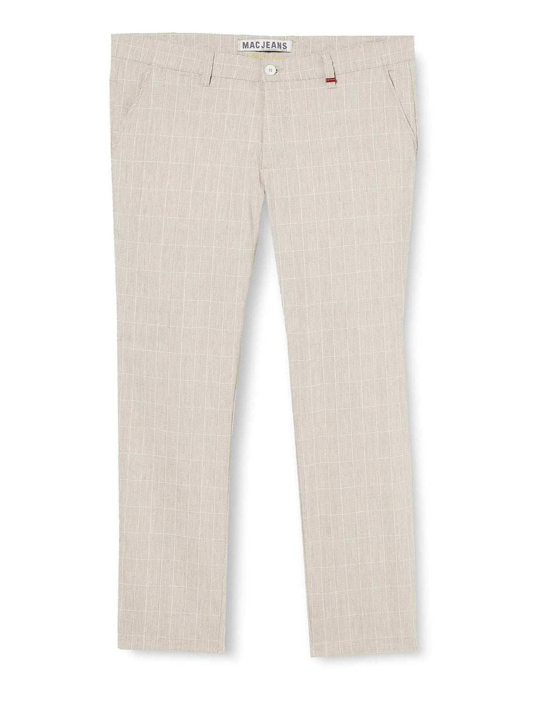 MCA Herren Lennox Hose, per Pack Beige (Cream White Check 203K), W34(Herstellergrösse: 34/32)